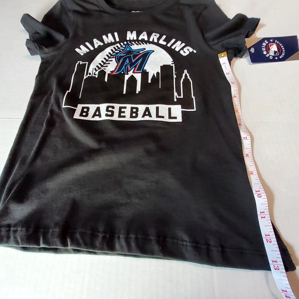 Miami Marlins Baseball City Skyline Graphic Tee 100% Cotton Short Sleeve Shirt M - Picture 4 of 9